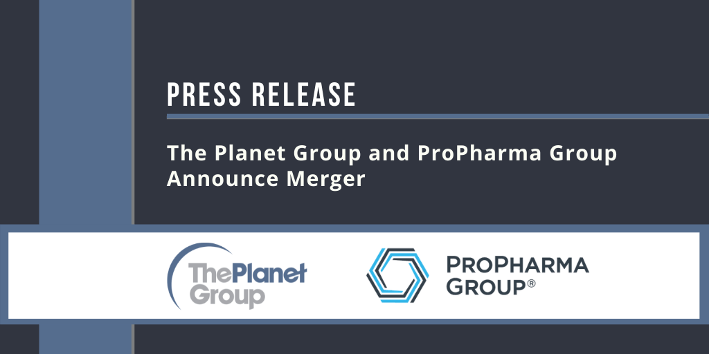 merger of The Planet Group and ProPharma Group merger